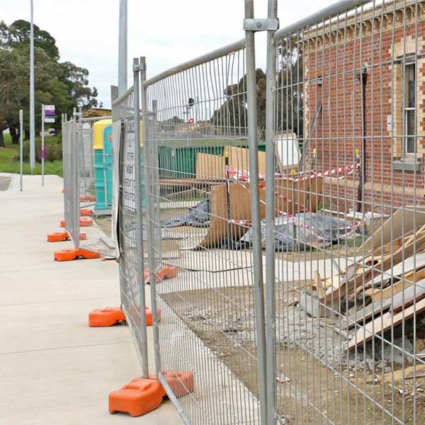 what's the process for scheduling the removal of the temporary fence after my job or even is over